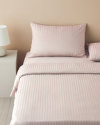 Crystal Silky Twill King Size Duvet Cover Set 240x220 cm Pink (view 2)