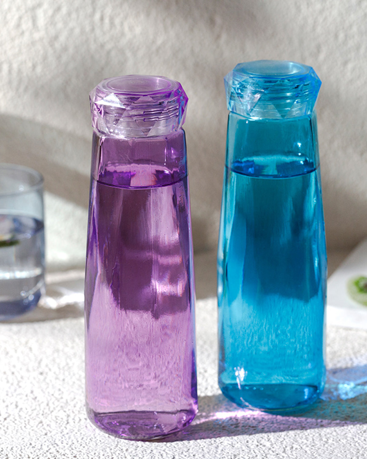 Rena Glass Water Bottle 420 ml Turquoise (view 3)