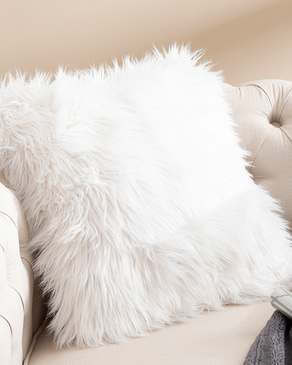 Jade Plush Toss Pillow Cover 45x45 cm (view 3)