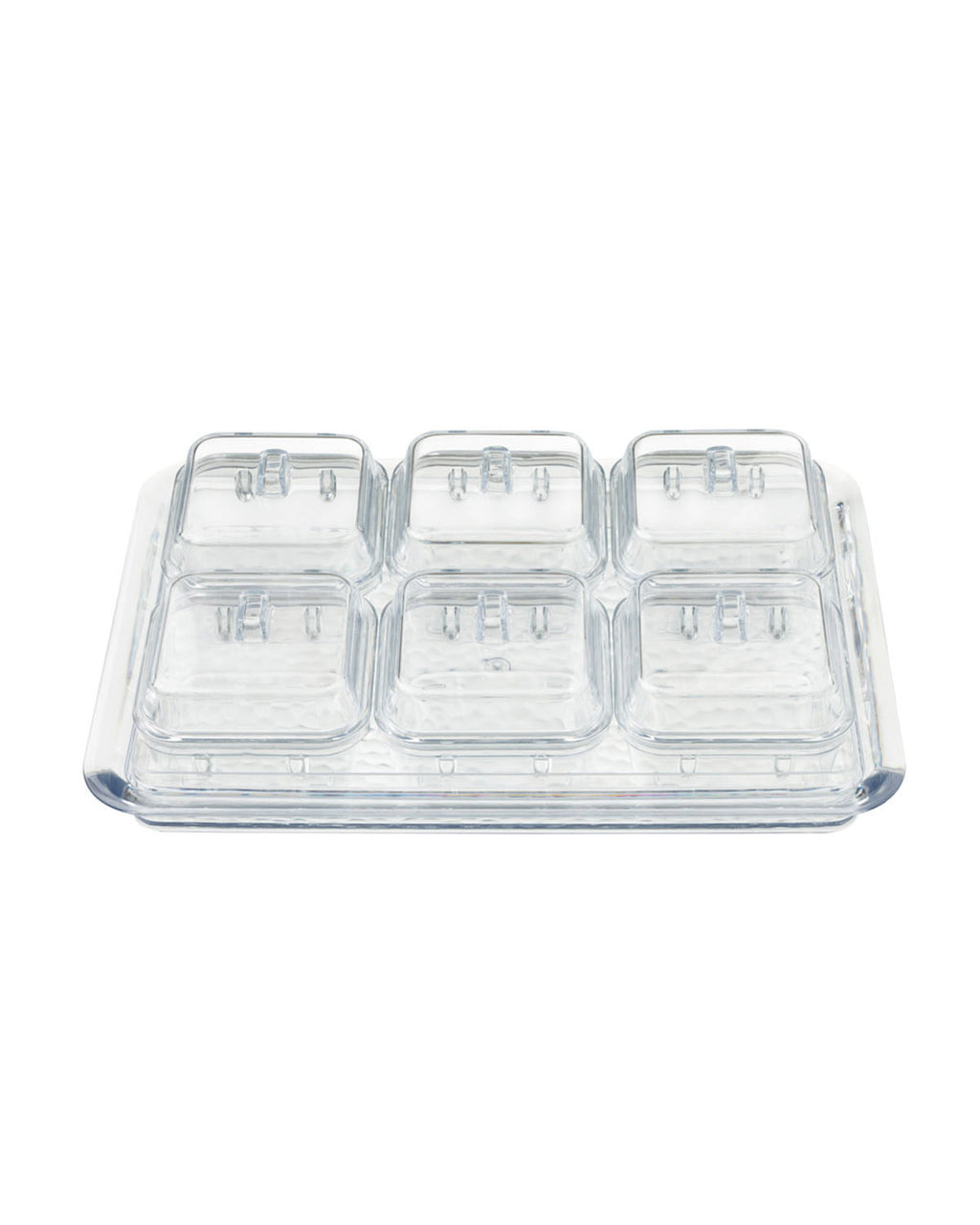 Axel Acrylic with 6 Sections Breakfast Container 25x35 cm Transparent (view 3)
