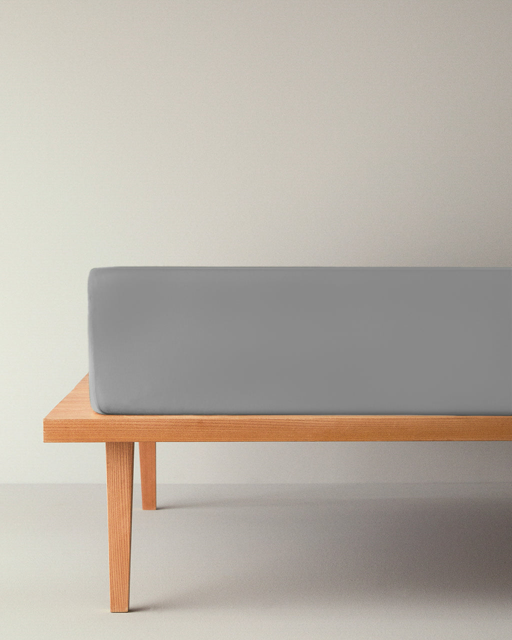 Plain Cotton Double Size Flat Sheet 240x260 cm Pebble