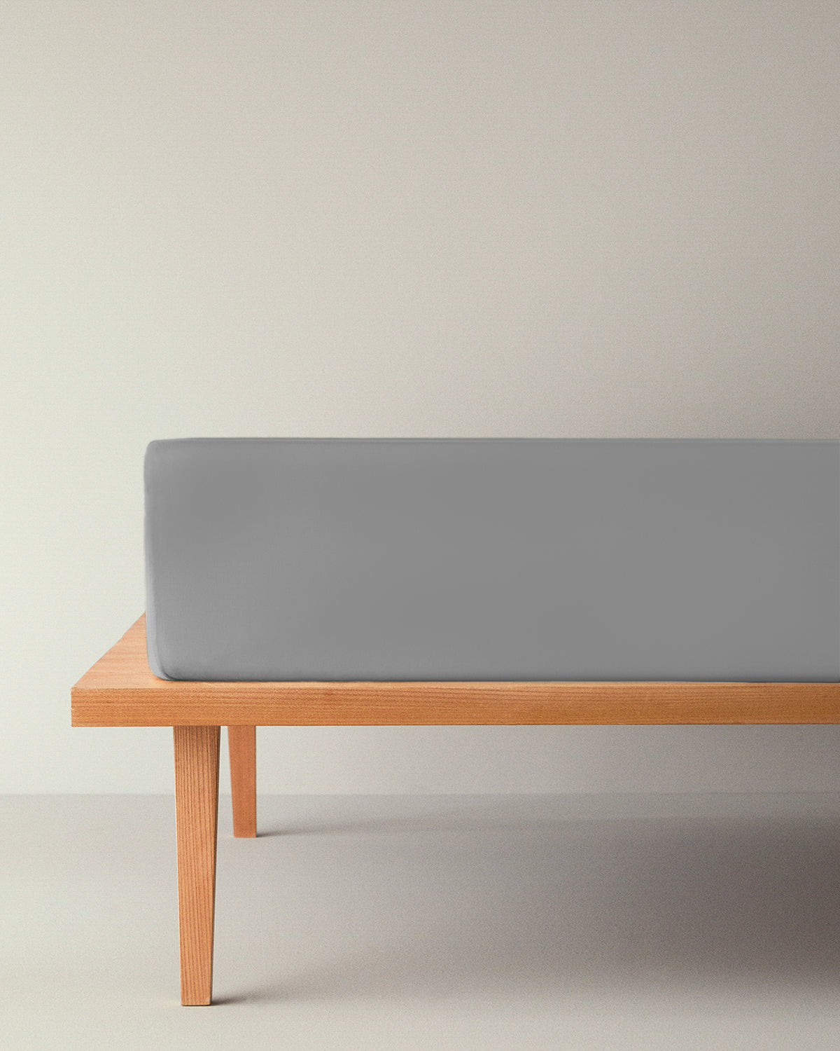Plain Cotton Double Size Flat Sheet 240x260 cm Pebble