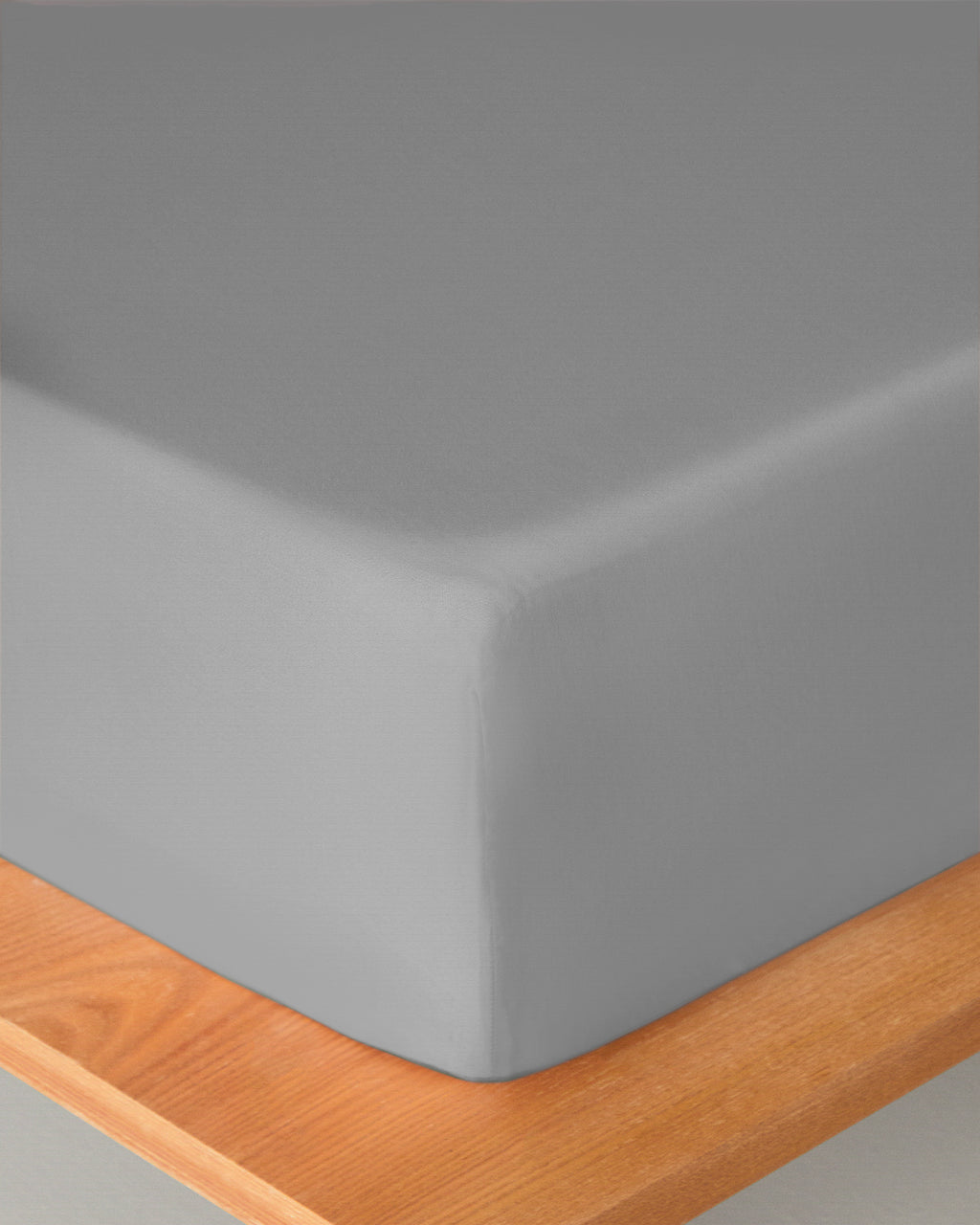 Plain Cotton Double Size Flat Sheet 240x260 cm Pebble (view 2)