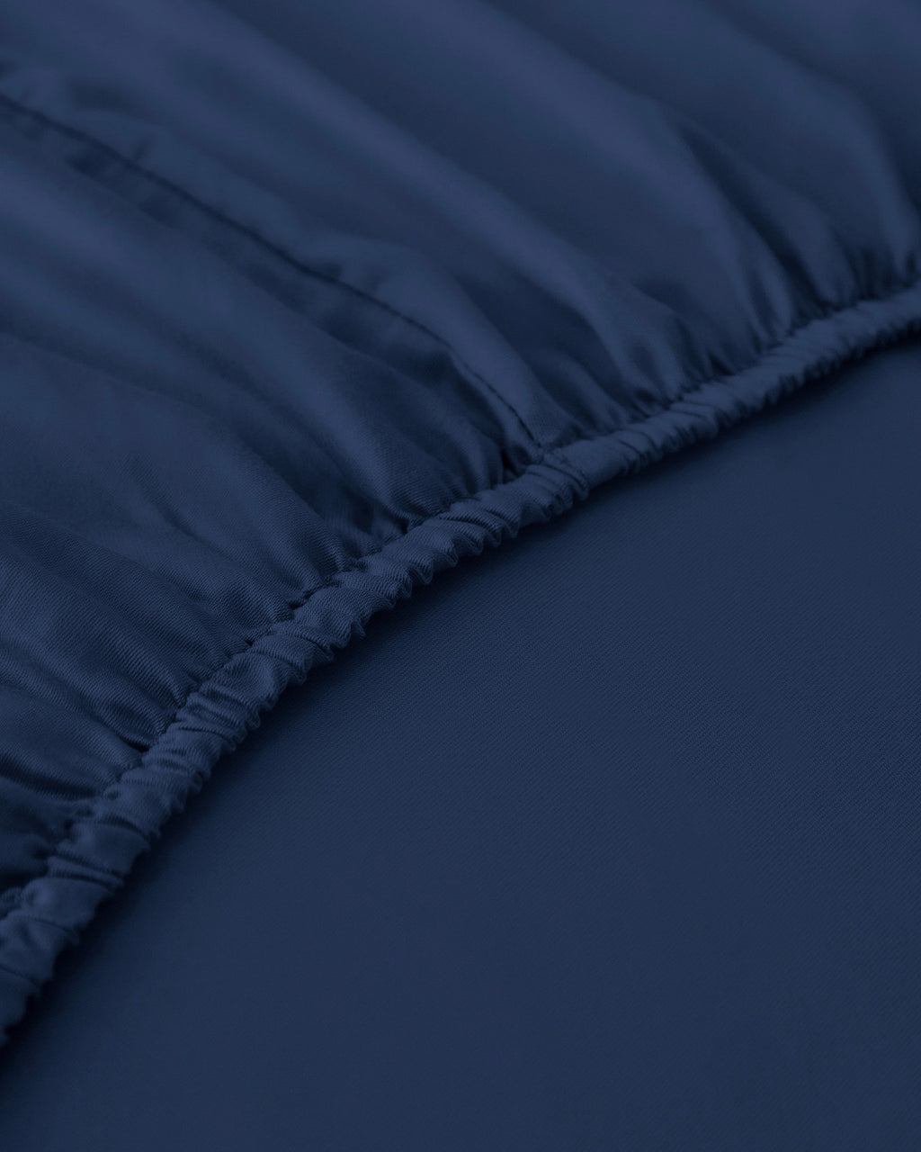 Plain Cotton Fitted Sheet Midnight Blue (view 16)