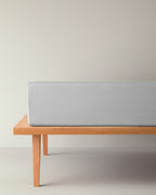 Plain Cotton Fitted Sheet Pebble (view 6)