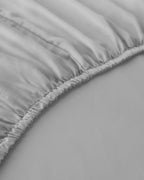 Plain Cotton Fitted Sheet Pebble (view 15)