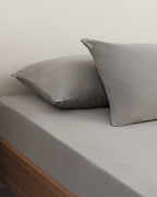Plain Cotton 2 pcs Pillow Case 50x70 cm Pebble