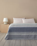 Barleycorn Scotch Single Size Blanket 150x200 cm Navy Blue (view 2)