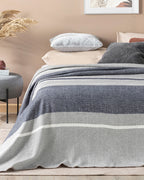 Barleycorn Scotch Single Size Blanket 150x200 cm Navy Blue (view 4)