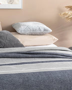 Barleycorn Scotch Single Size Blanket 150x200 cm Navy Blue (view 5)