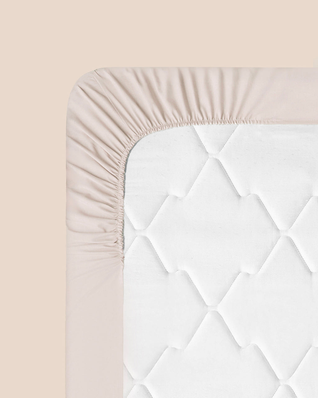 Plain Cotton Fitted Sheet Powder Pink (view 7)