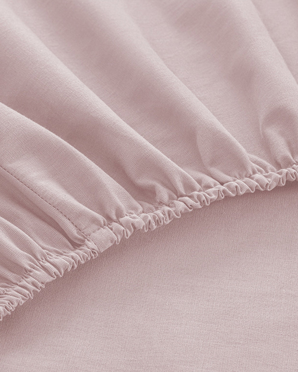 Plain Cotton Fitted Sheet Powder Pink (view 11)