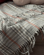 Dupplin Check Glitter Acrylic TV Blanket 120x170 cm Gray (view 3)