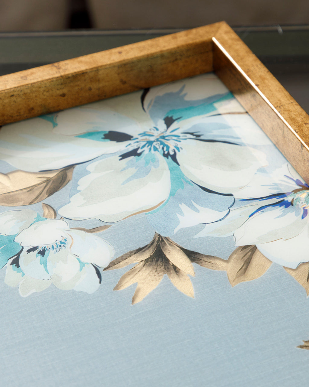 Georgia Glass Decorative Tray 30x42 cm Blue (view 3)