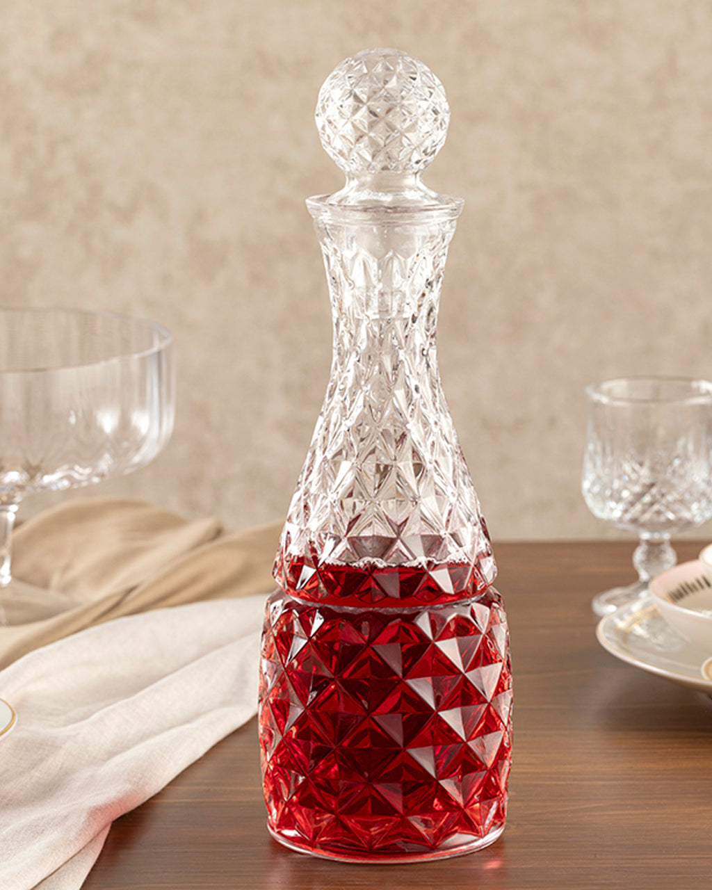 Flora Glass Decanter 1000 ml Transparent