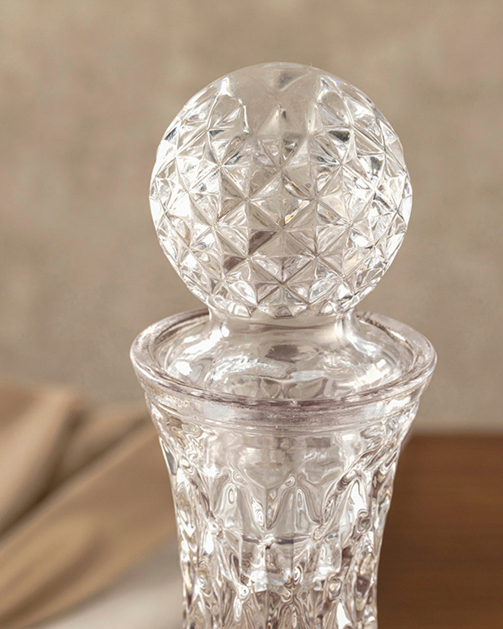 Flora Glass Decanter 1000 ml Transparent (view 2)