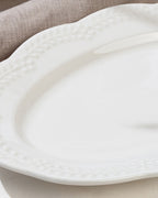 Viyana Porcelain Rectangular Plate 25 cm Light Cream (view 2)