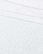 Nature Jacquard Weaving Double Size Summer Blanket Set 200x230 cm White (view 3)
