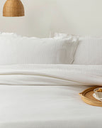 Etamin Jacquard Weaving Summer Blanket White (view 8)