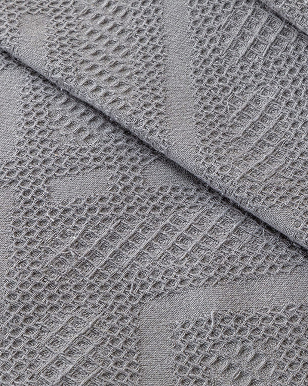 Creative Waffle Jacquard Single Size Summer Blanket 150x220 cm Anthracite (view 3)