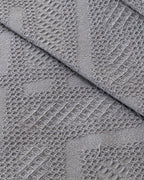 Creative Waffle Jacquard Single Size Summer Blanket 150x220 cm Anthracite (view 3)