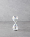 Shine Glass 30 Min Hourglass 8x8x20 cm White