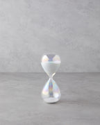 Shine Glass 30 Min Hourglass 8x8x20 cm White