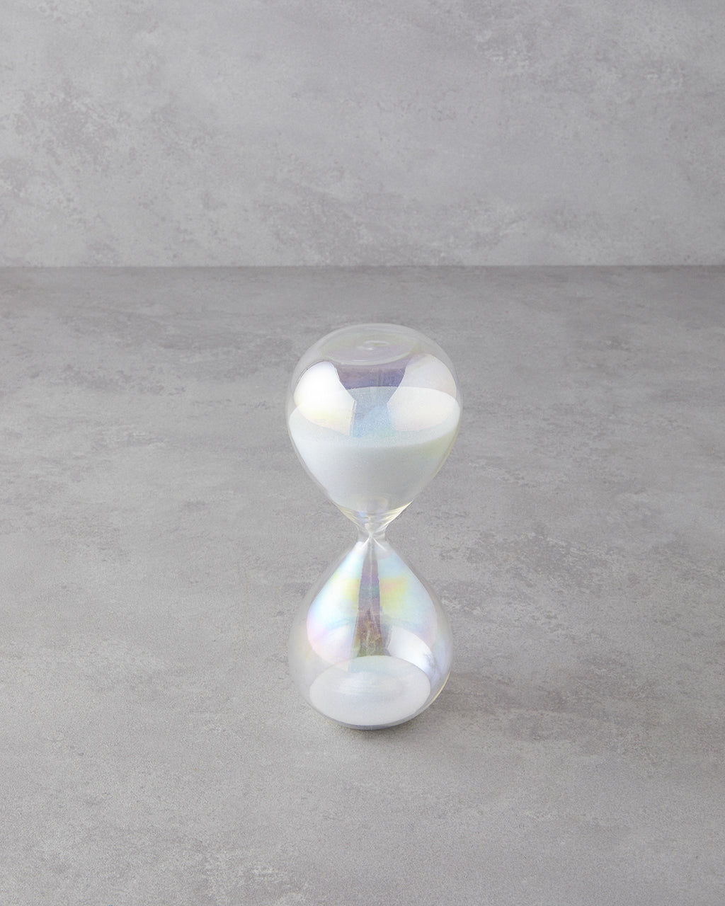 Shine Glass 30 Min Hourglass 8x8x20 cm White (view 2)