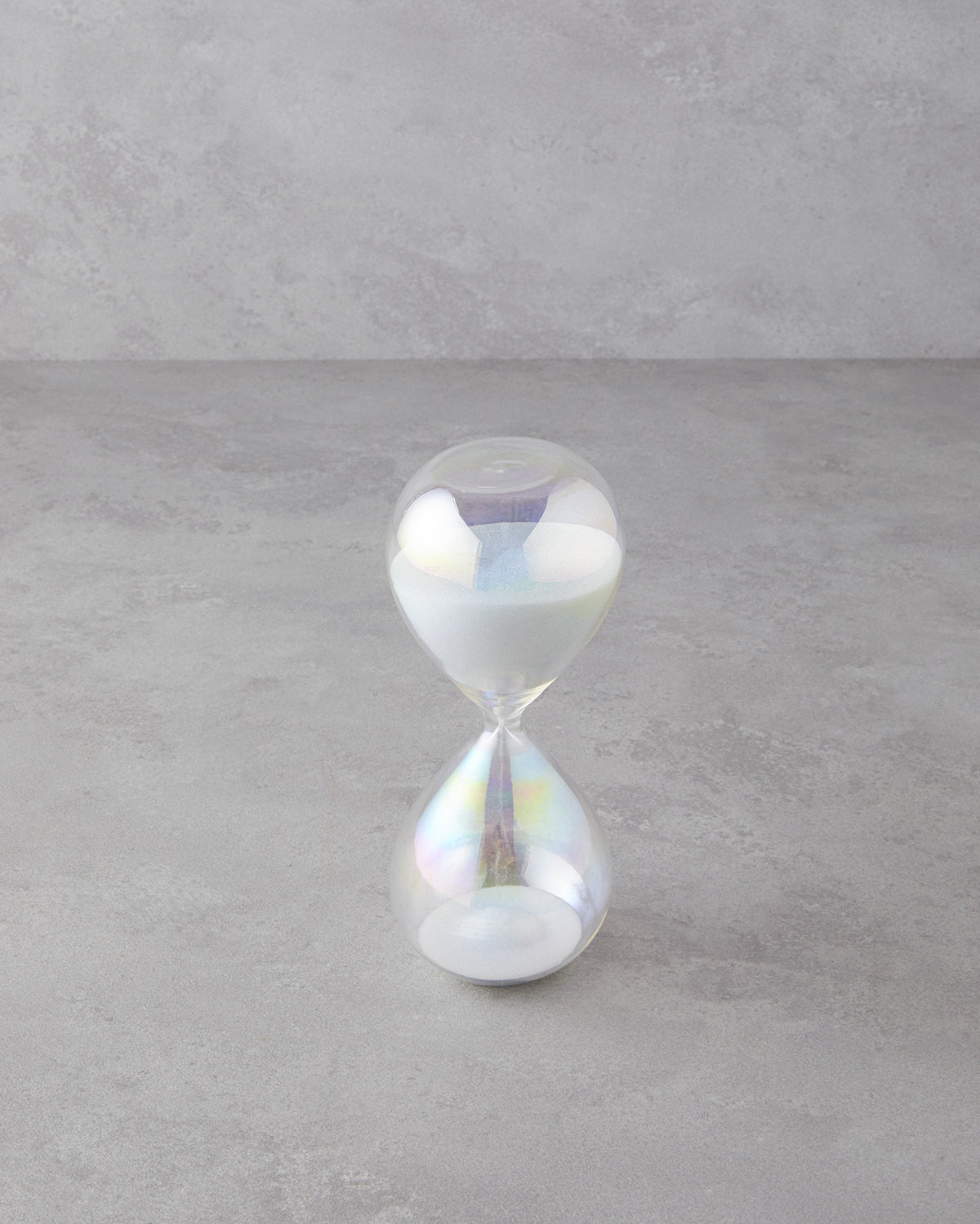 Shine Glass 30 Min Hourglass 8x8x20 cm White (view 2)