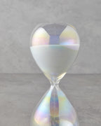Shine Glass 30 Min Hourglass 8x8x20 cm White (view 3)