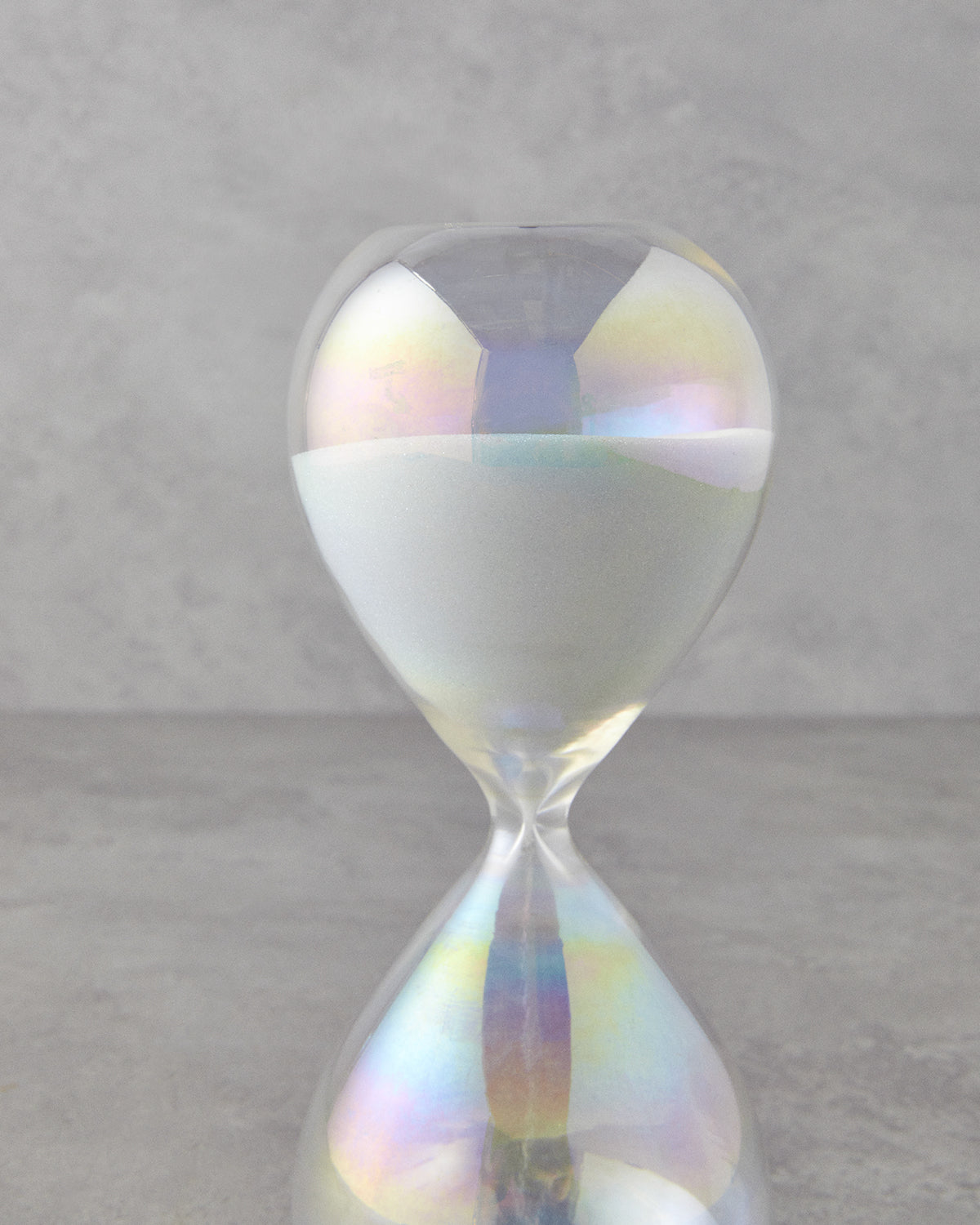 Shine Glass 30 Min Hourglass 8x8x20 cm White (view 3)