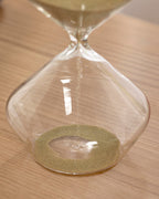Fancy Glass 30 Min Hourglass 9.5x9.5x17.5 cm Gold (view 3)