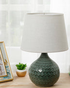 Gina Table Lamp 27x27x41 cm Green