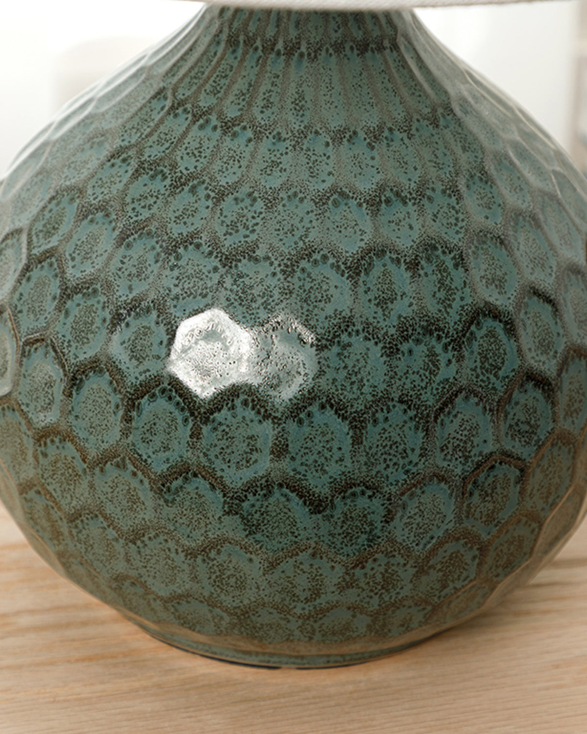 Gina Table Lamp 27x27x41 cm Green (view 3)