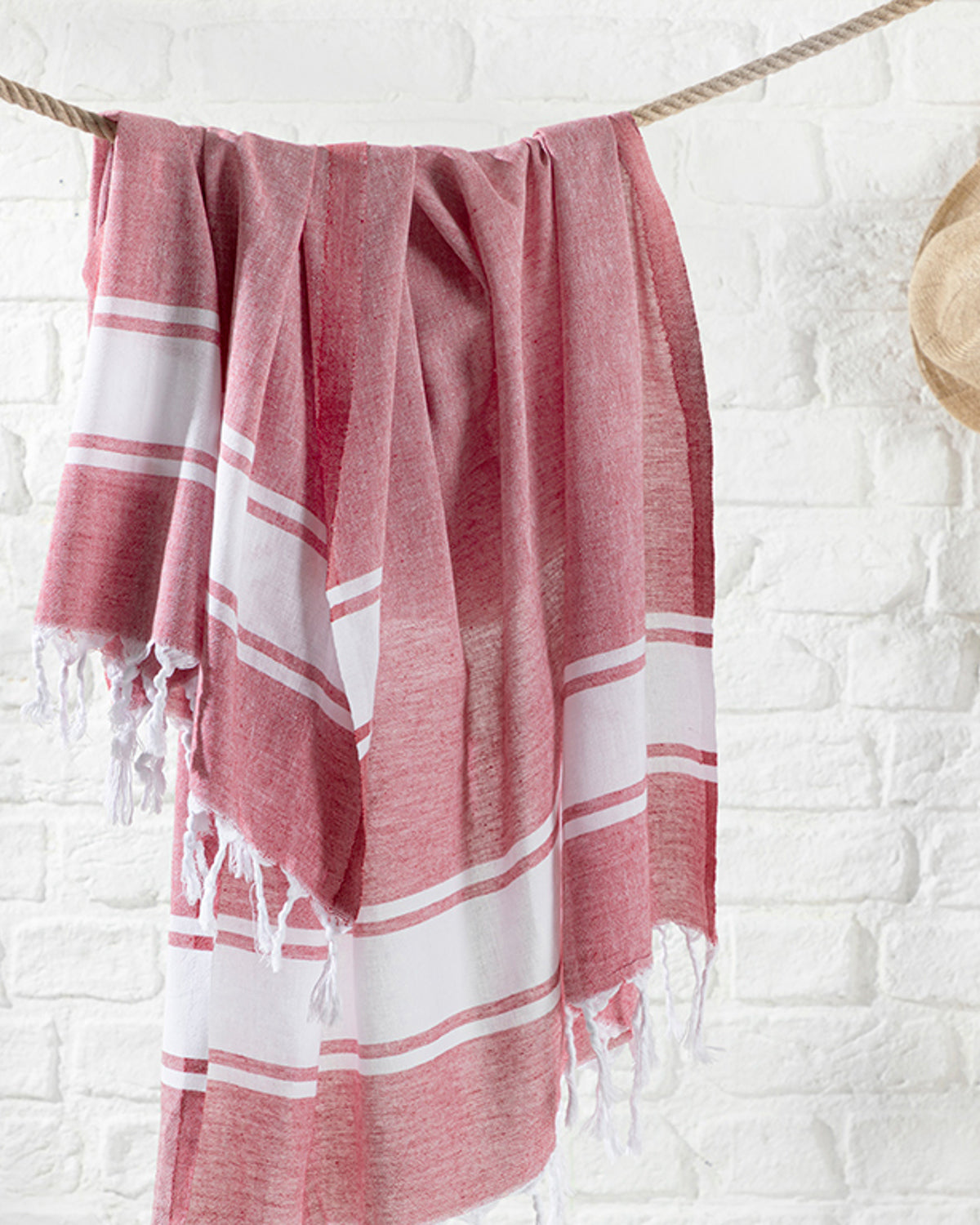 Band Cotton Bath Wrap 95x165 cm - Red