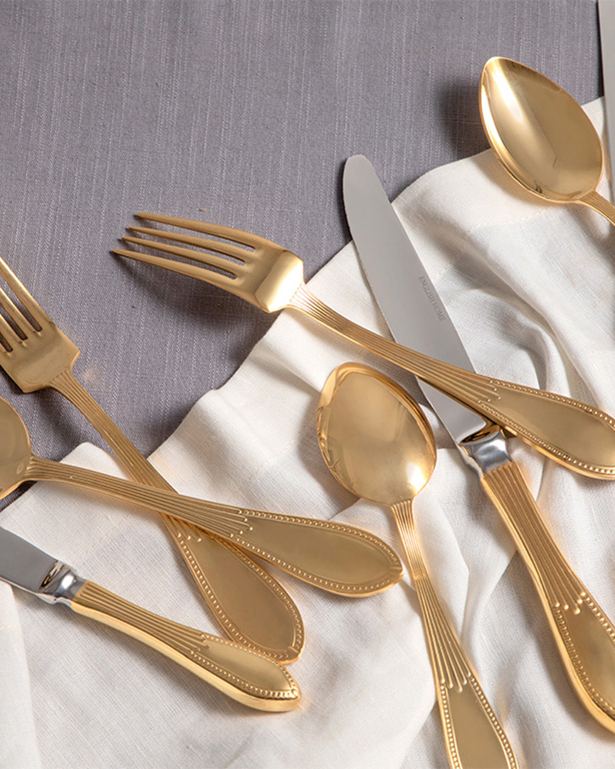 Lora Stainless Steel 18 pcs Dessert Cutlery Set Gold (view 3)