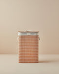 Urbann Bamboo Foldable with 2 Sections Laundry Basket 40x30x60 cm Brown