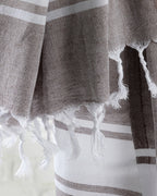Band Cotton Bath Wrap 95x165 cm Brown (view 2)