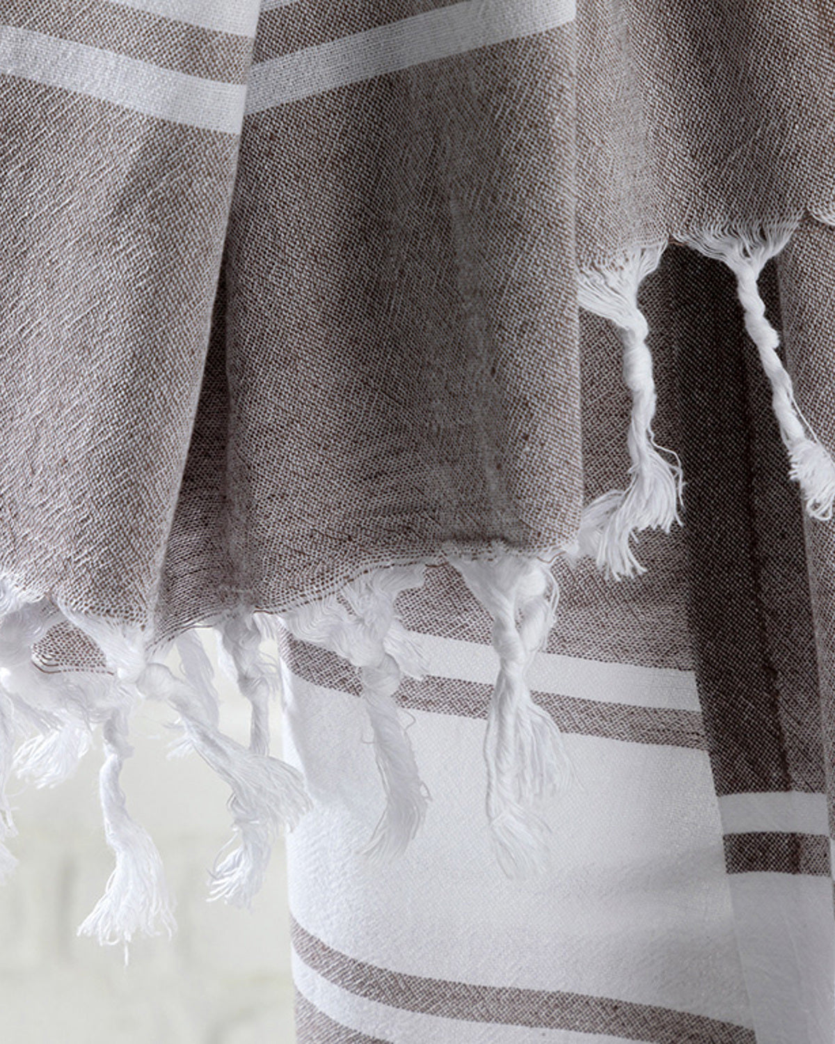 Band Cotton Bath Wrap 95x165 cm Brown (view 2)