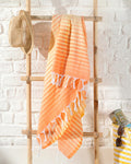 Shadow Cotton Bath Wrap 95x165 cm Orange - Yellow