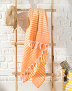 Shadow Cotton Bath Wrap 95x165 cm Orange - Yellow