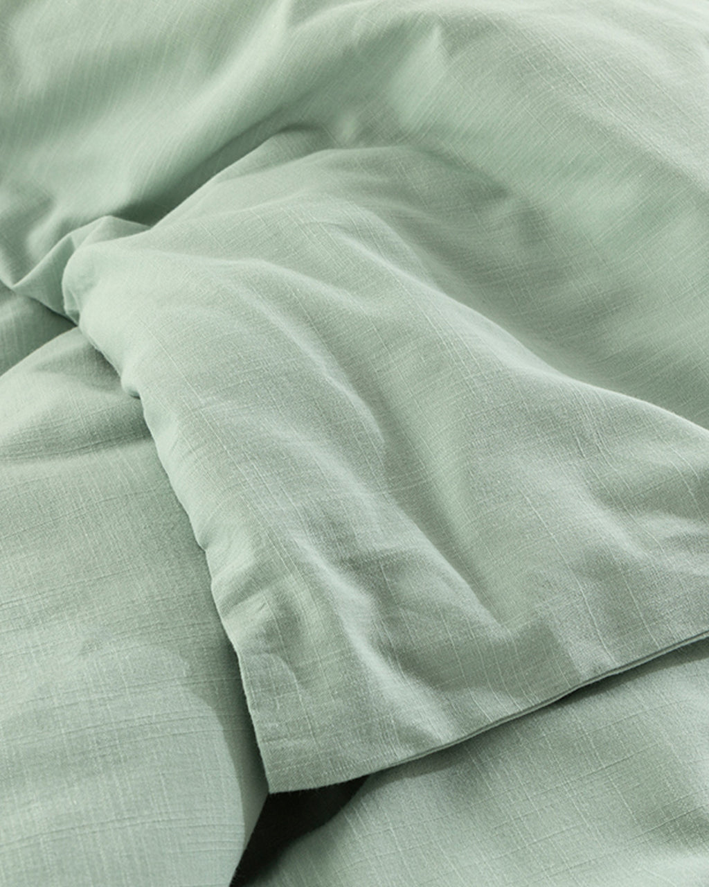 Moderna Plain Flame Duvet Cover Set - Navy Blue - Double 200x220 cm (view 3)