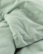 Moderna Plain Flame Duvet Cover Set - Navy Blue - Double 200x220 cm (view 3)
