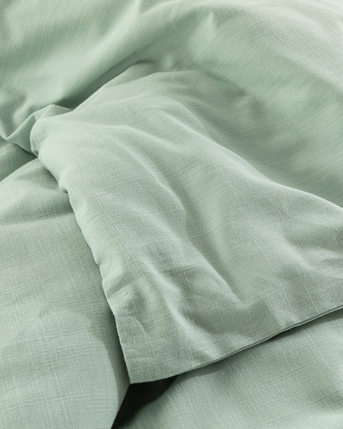 Moderna Plain Flame Duvet Cover Set - Navy Blue - Double 200x220 cm (view 3)