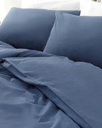 Moderna Plain Flame Duvet Cover Set (view 7)