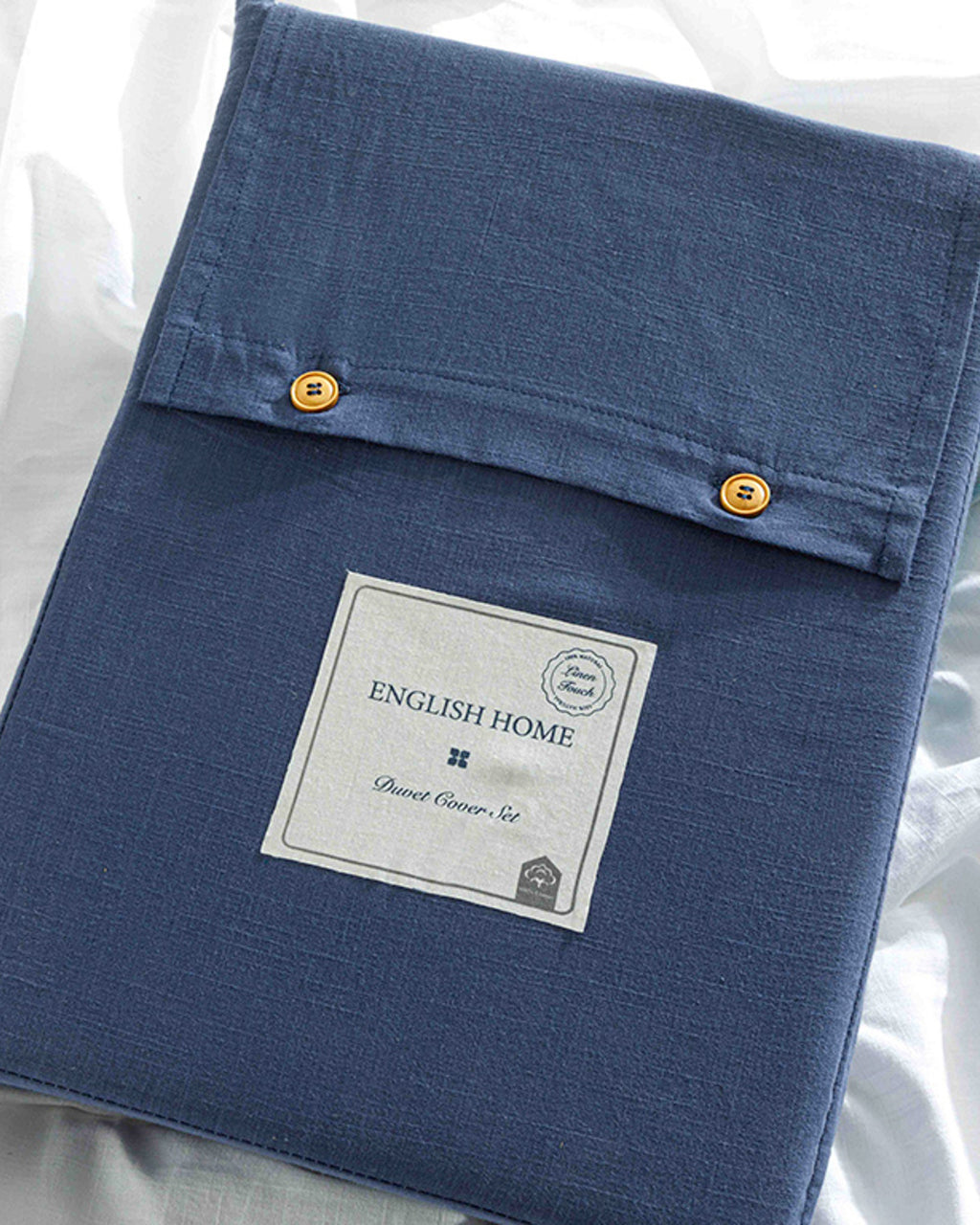 Moderna Plain Flame Duvet Cover Set (view 15)