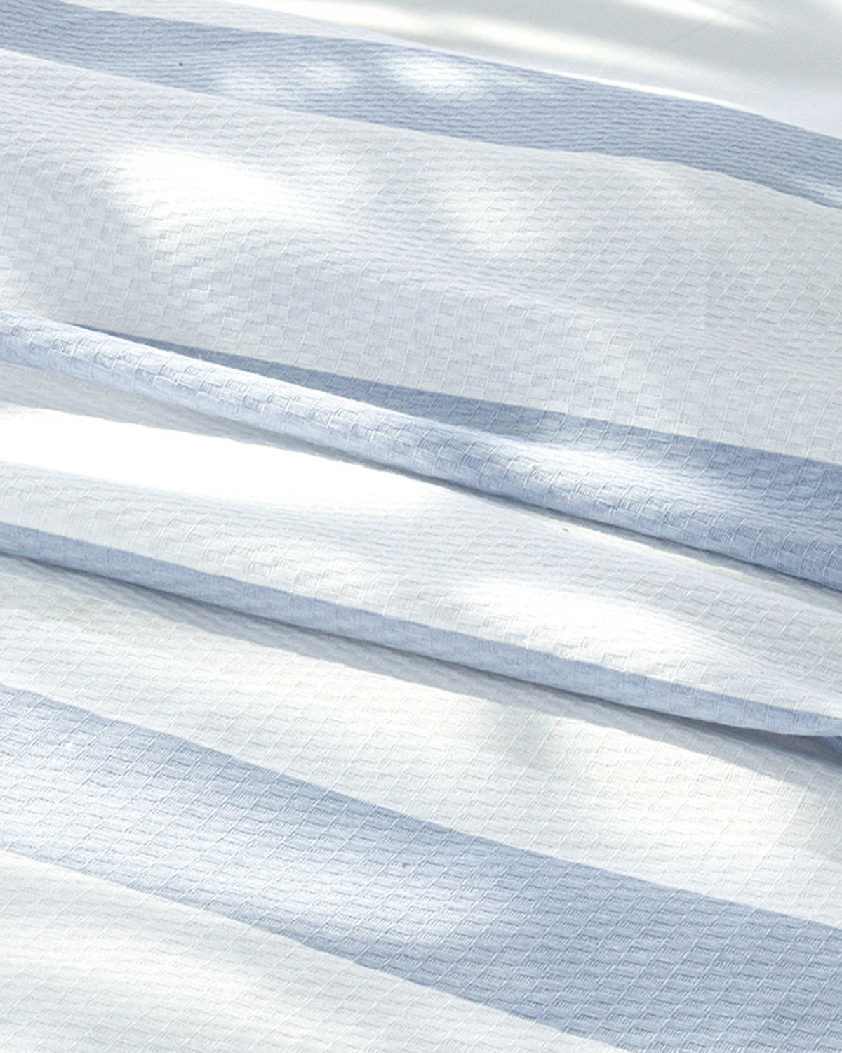 HIP Stripe Printed Single Size Summer Blanket Set 150x220 cm Blue (view 4)