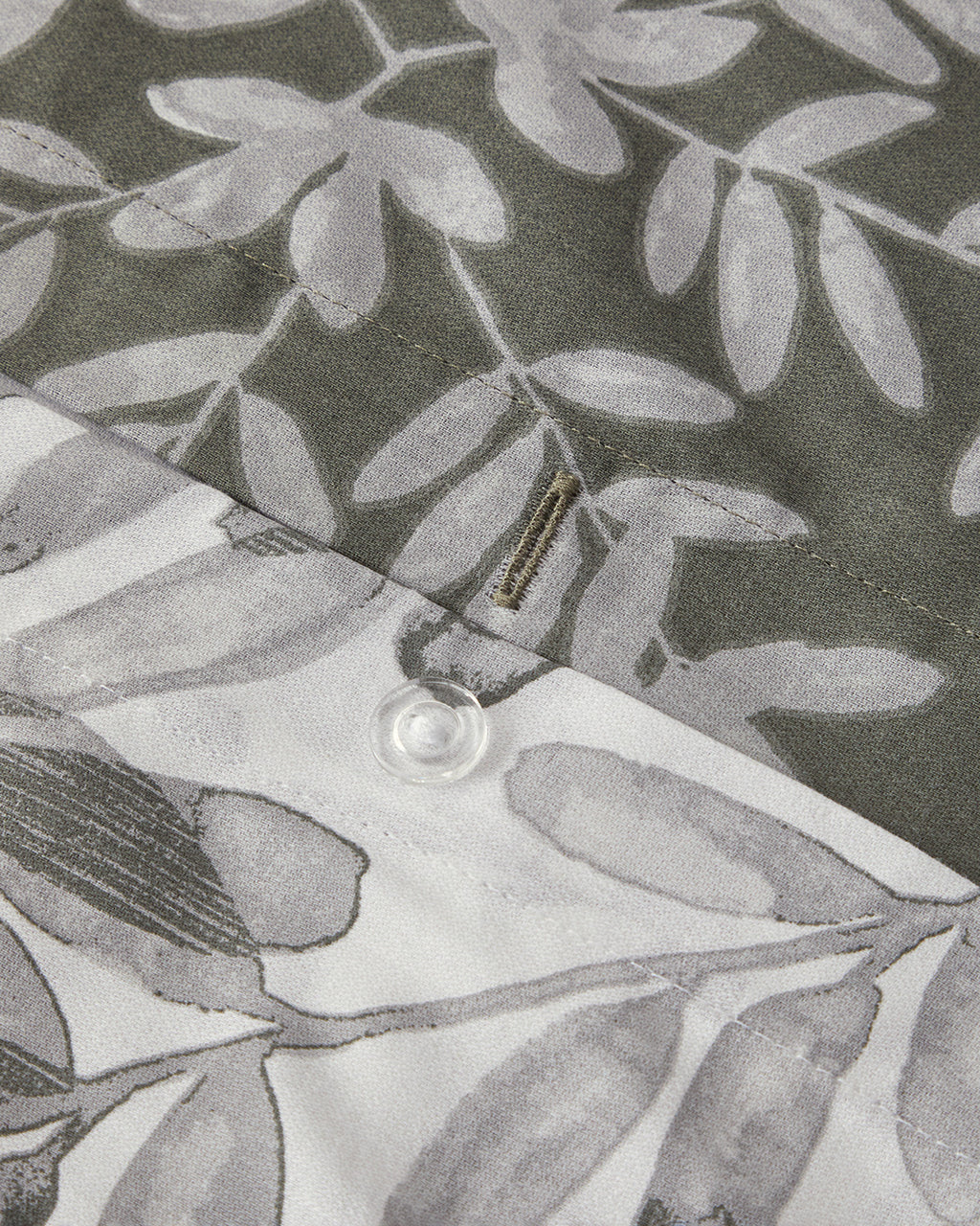 Olive Twig Crêpe Duvet Cover Set Olive Green (view 5)