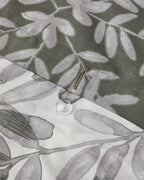 Olive Twig Crêpe Duvet Cover Set Olive Green (view 5)
