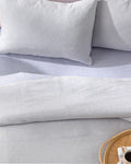 Petite Daisies Yarn Dyed Single Size Duvet Cover Set 160x220 cm Lilac